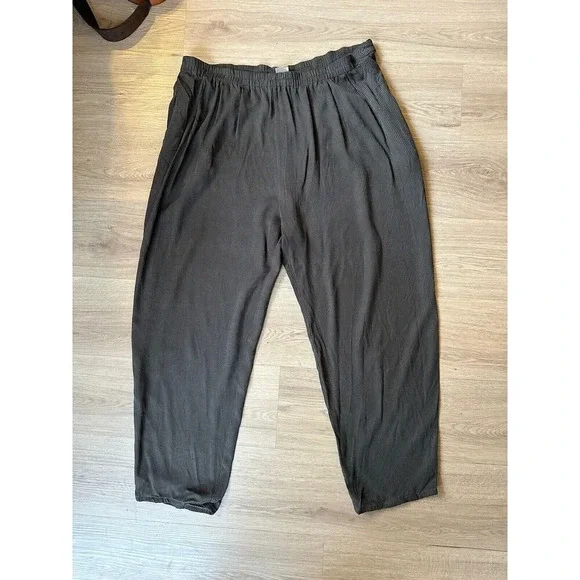 Eileen Fisher Women’s Vintage 100% Silk 3 Piece Set Pants Skirt Top Size L Green - Picture 6 of 11